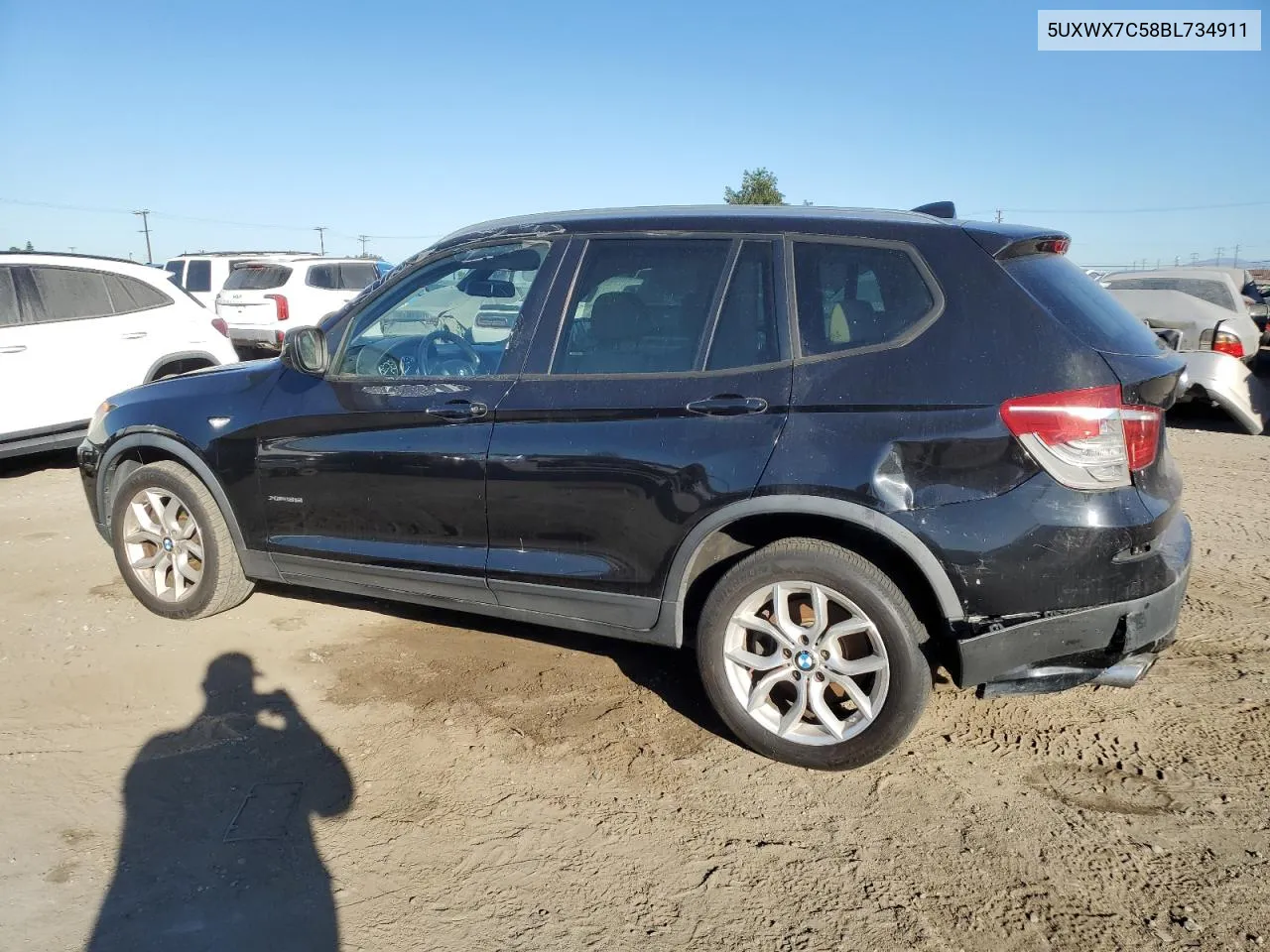 2011 BMW X3 xDrive35I VIN: 5UXWX7C58BL734911 Lot: 79237664