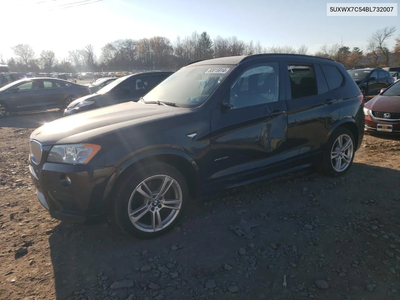 2011 BMW X3 xDrive35I VIN: 5UXWX7C54BL732007 Lot: 80815914