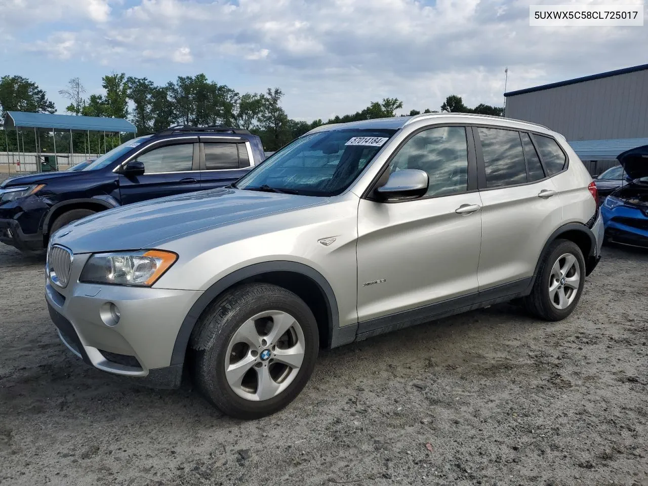 2012 BMW X3 xDrive28I VIN: 5UXWX5C58CL725017 Lot: 57014184