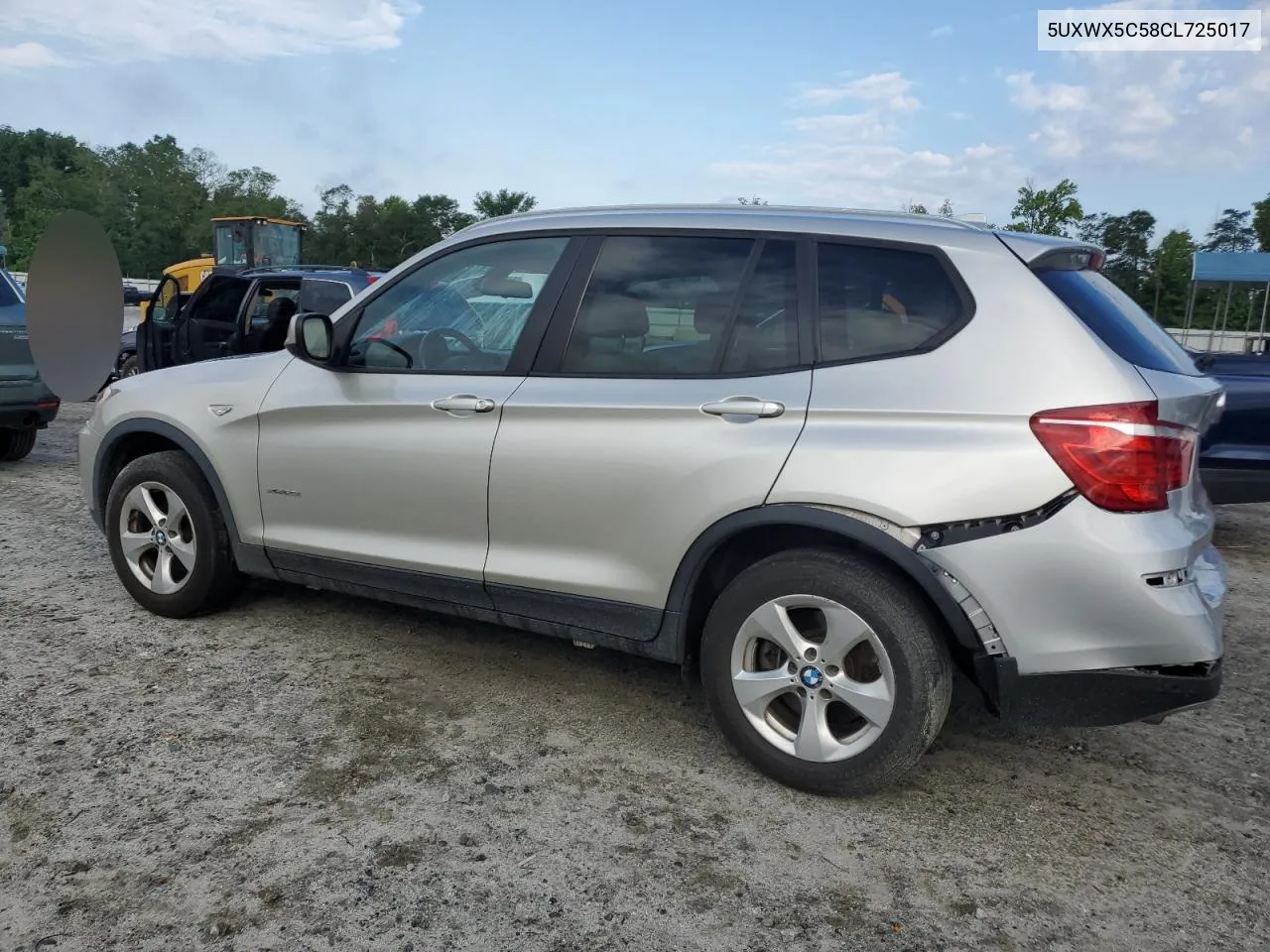 2012 BMW X3 xDrive28I VIN: 5UXWX5C58CL725017 Lot: 57014184