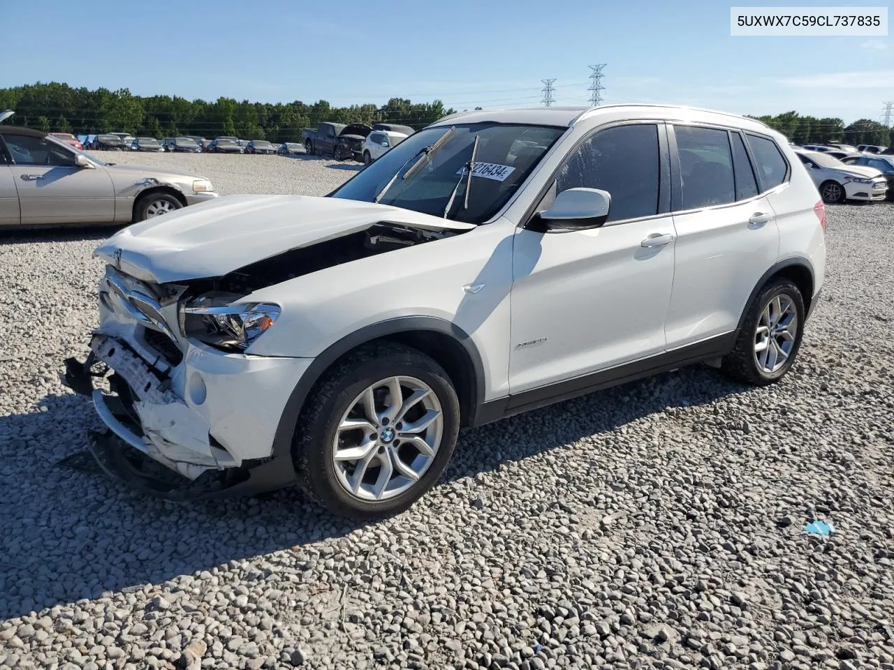 2012 BMW X3 xDrive35I VIN: 5UXWX7C59CL737835 Lot: 61216434