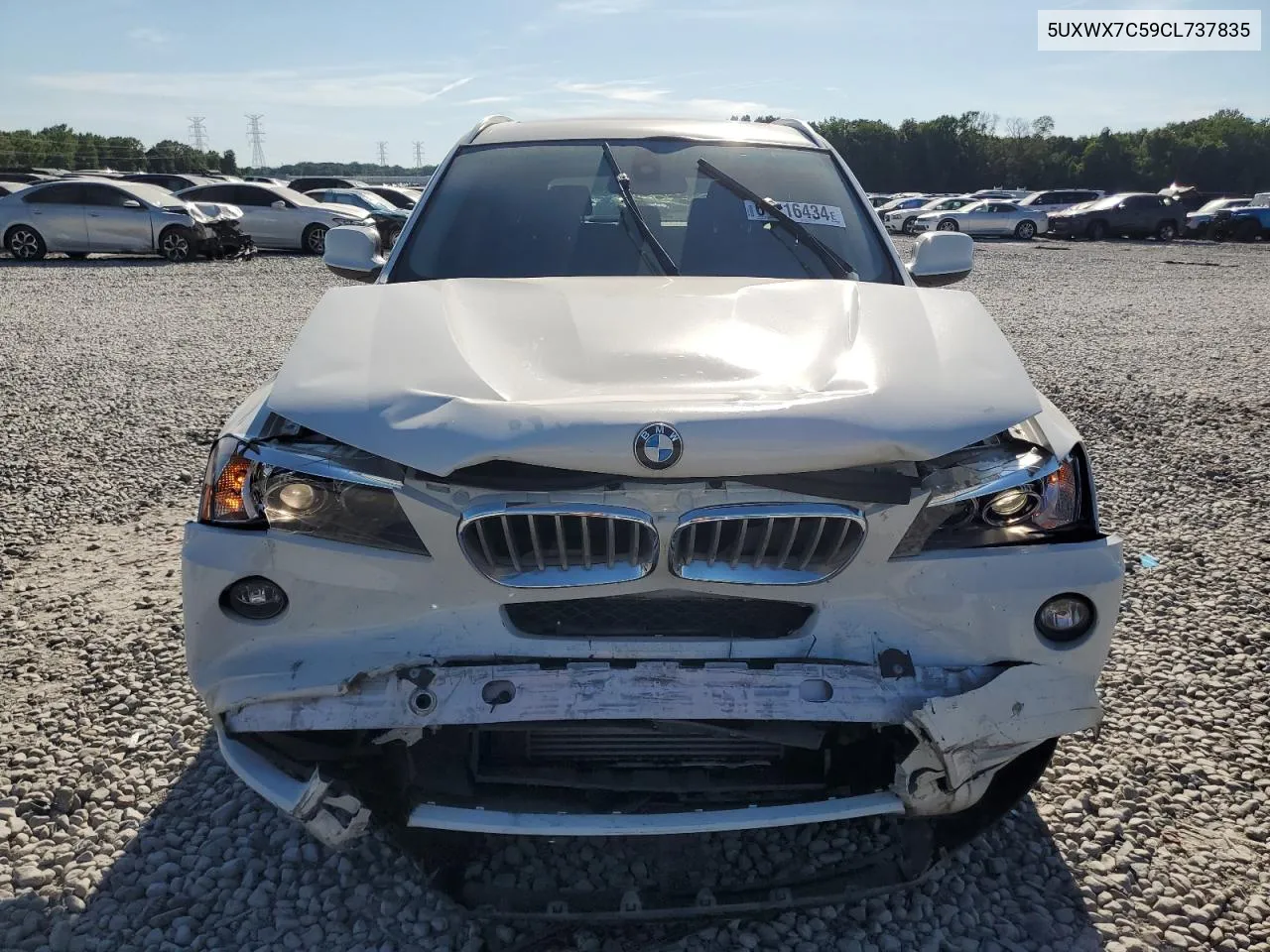 2012 BMW X3 xDrive35I VIN: 5UXWX7C59CL737835 Lot: 61216434