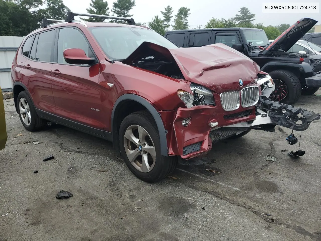 2012 BMW X3 xDrive28I VIN: 5UXWX5C50CL724718 Lot: 63565724