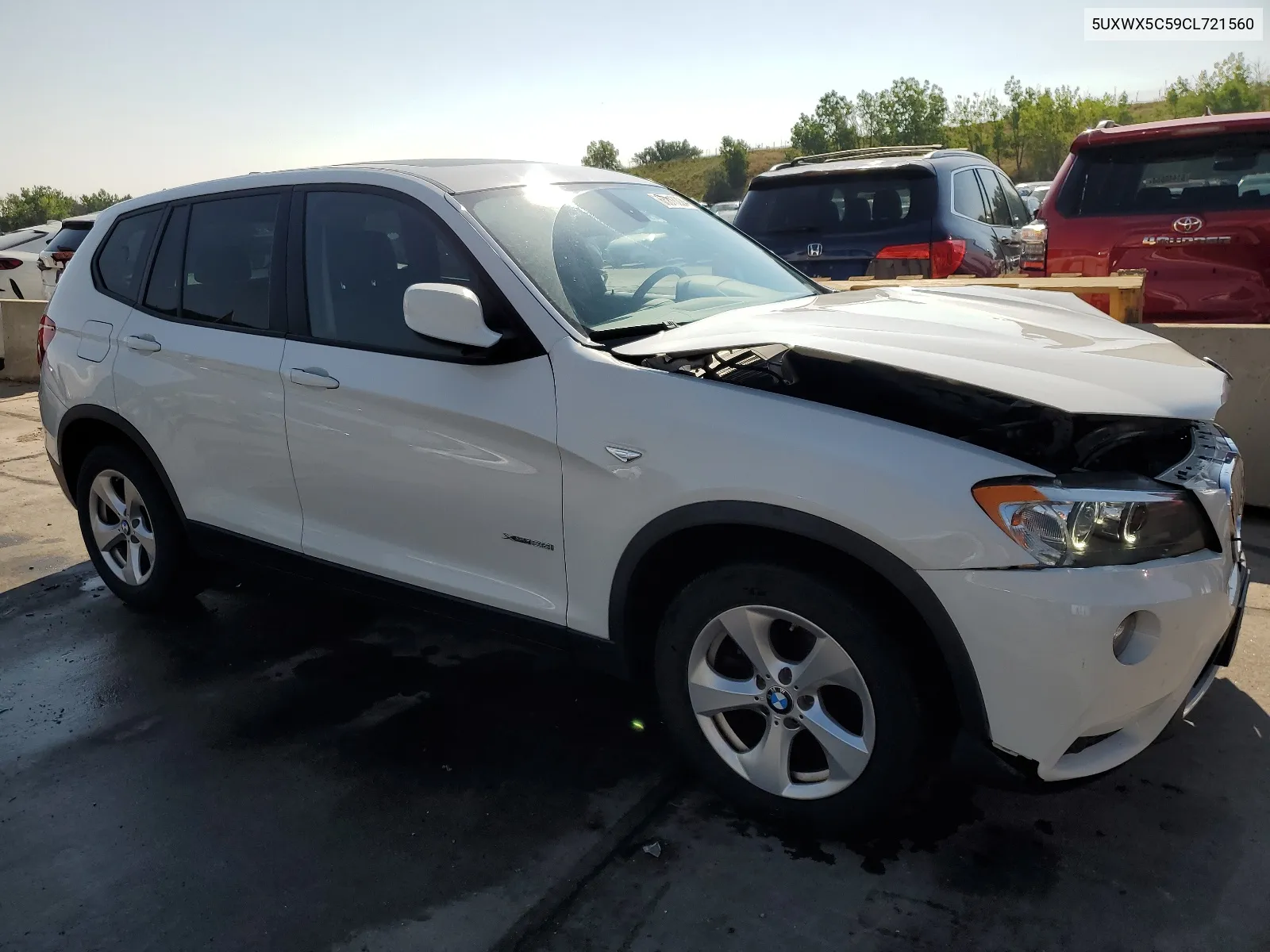 2012 BMW X3 xDrive28I VIN: 5UXWX5C59CL721560 Lot: 65813224