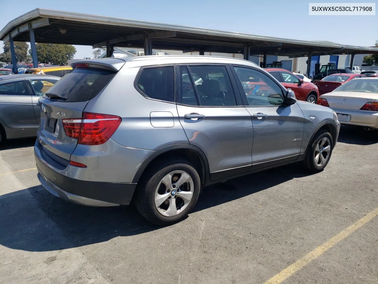 2012 BMW X3 xDrive28I VIN: 5UXWX5C53CL717908 Lot: 69654394