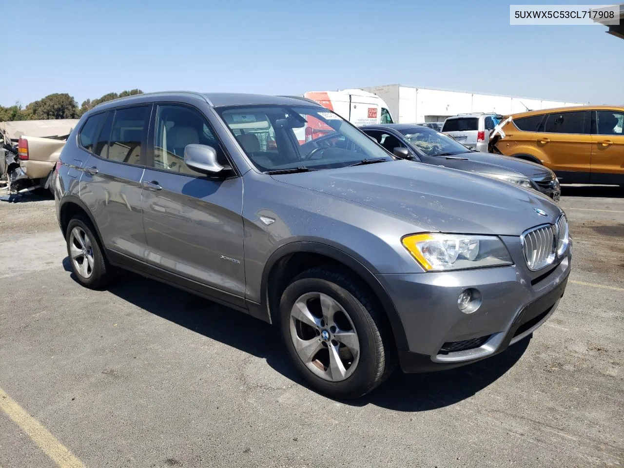 2012 BMW X3 xDrive28I VIN: 5UXWX5C53CL717908 Lot: 69654394