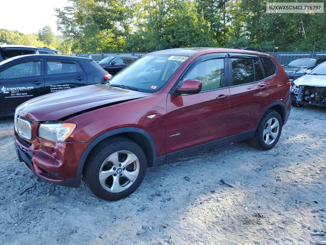 2012 BMW X3 xDrive28I VIN: 5UXWX5C54CL716797 Lot: 70339164