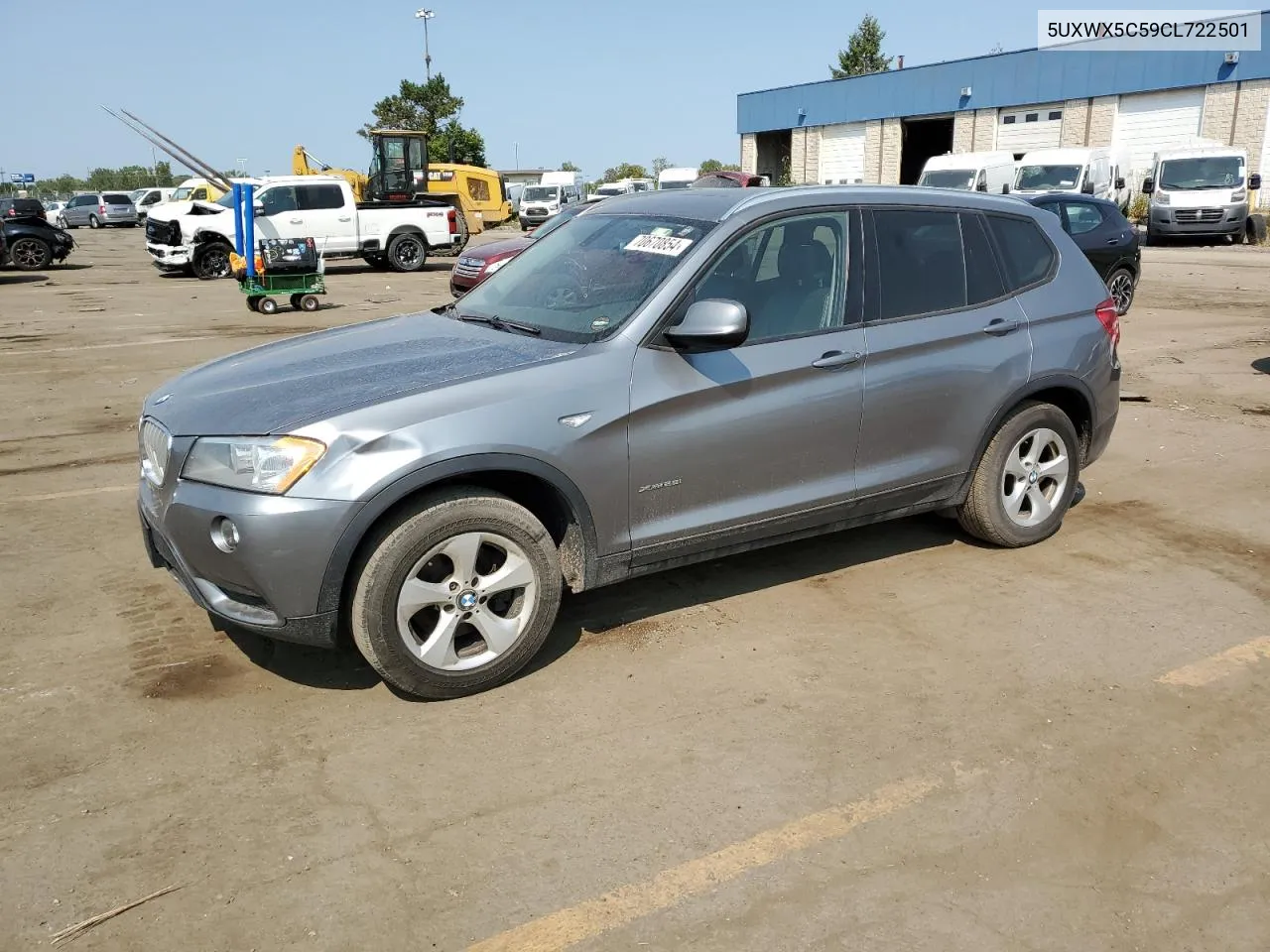 2012 BMW X3 xDrive28I VIN: 5UXWX5C59CL722501 Lot: 70670854