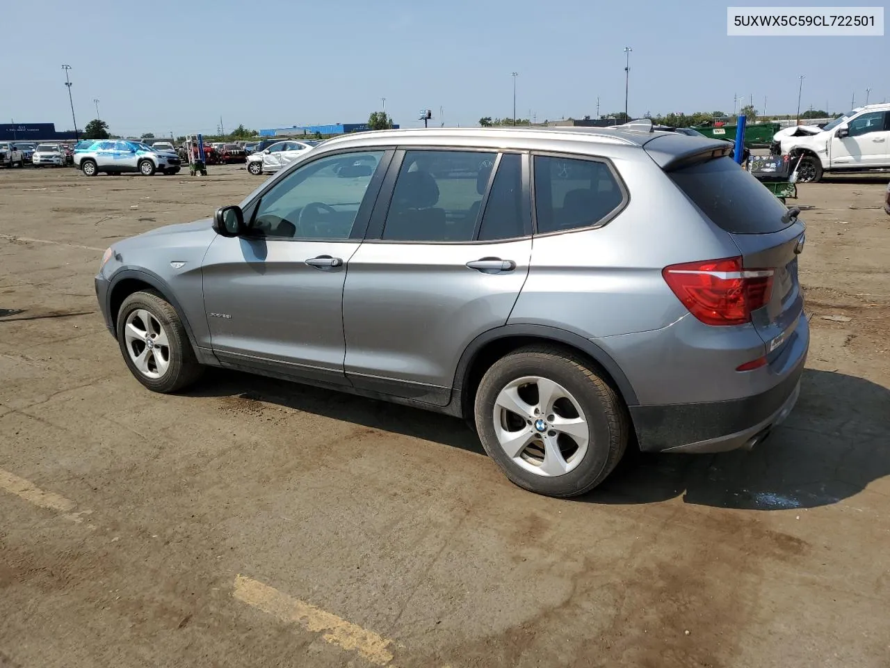 2012 BMW X3 xDrive28I VIN: 5UXWX5C59CL722501 Lot: 70670854