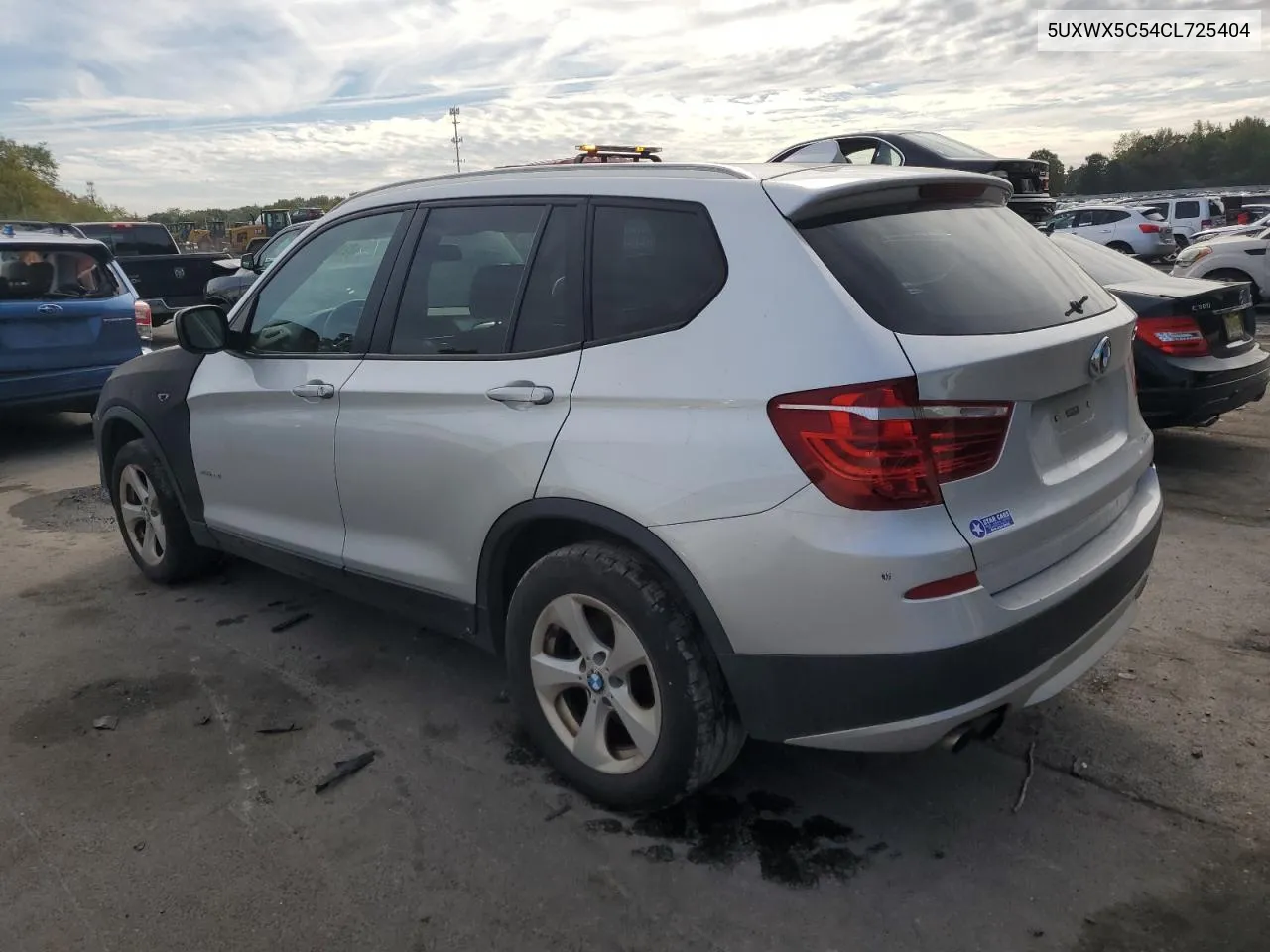 2012 BMW X3 xDrive28I VIN: 5UXWX5C54CL725404 Lot: 72148484