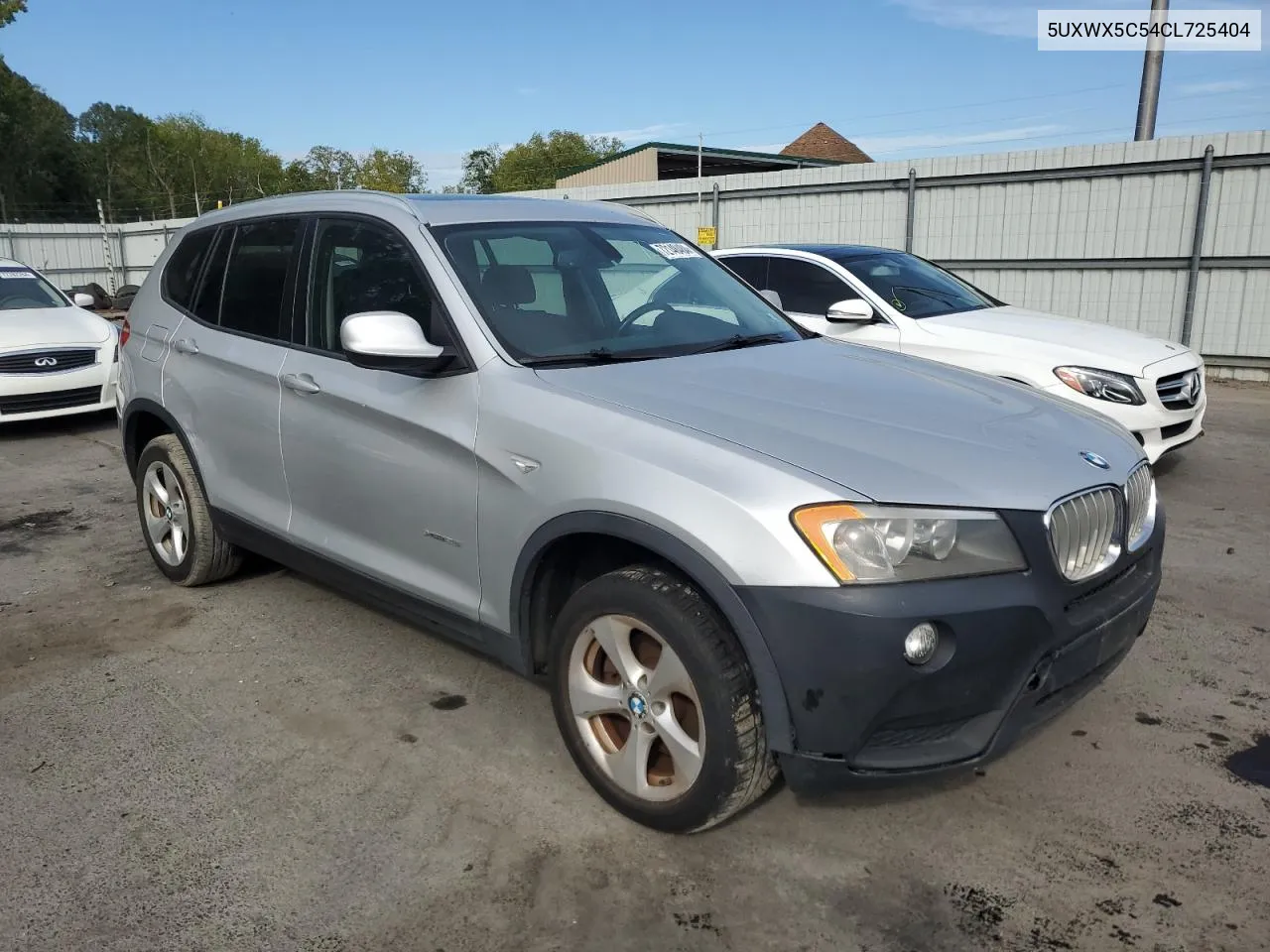 2012 BMW X3 xDrive28I VIN: 5UXWX5C54CL725404 Lot: 72148484