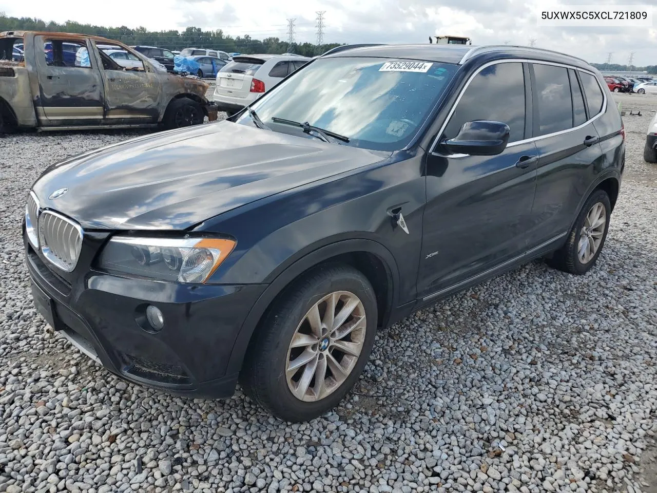 2012 BMW X3 xDrive28I VIN: 5UXWX5C5XCL721809 Lot: 73529044