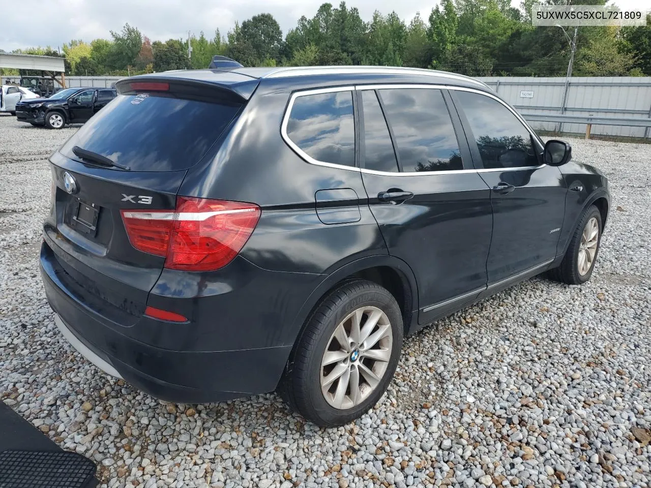 2012 BMW X3 xDrive28I VIN: 5UXWX5C5XCL721809 Lot: 73529044