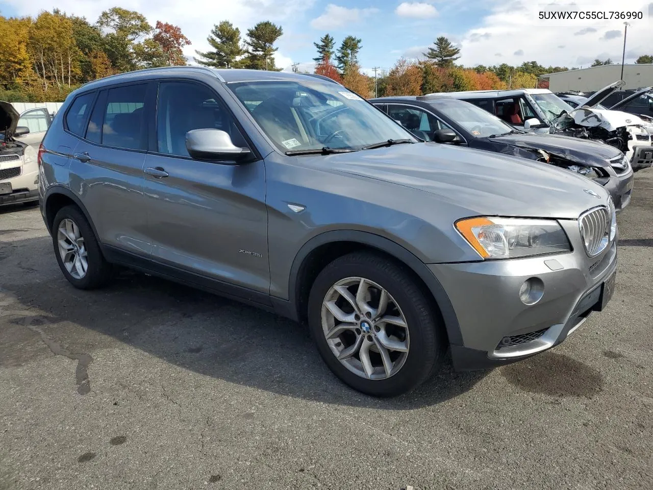 2012 BMW X3 xDrive35I VIN: 5UXWX7C55CL736990 Lot: 76559924