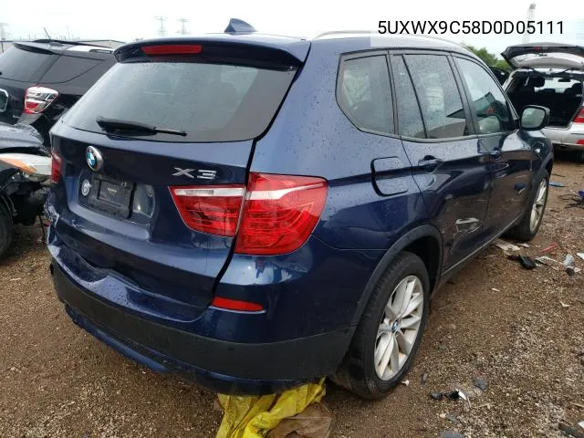 5UXWX9C58D0D05111 2013 BMW X3 xDrive28I