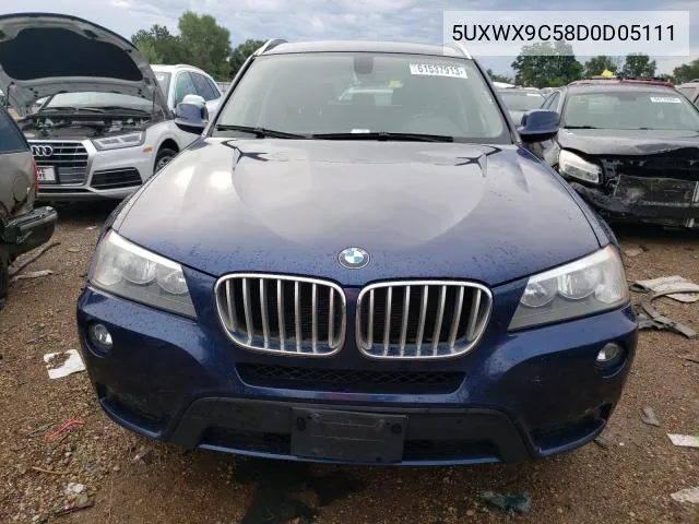 2013 BMW X3 xDrive28I VIN: 5UXWX9C58D0D05111 Lot: 54126374