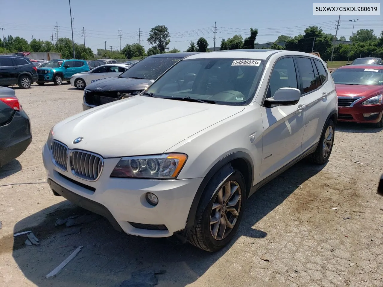 2013 BMW X3 xDrive35I VIN: 5UXWX7C5XDL980619 Lot: 58898323