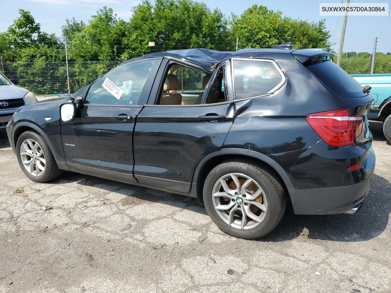 2013 BMW X3 xDrive28I VIN: 5UXWX9C57D0A30864 Lot: 62805714