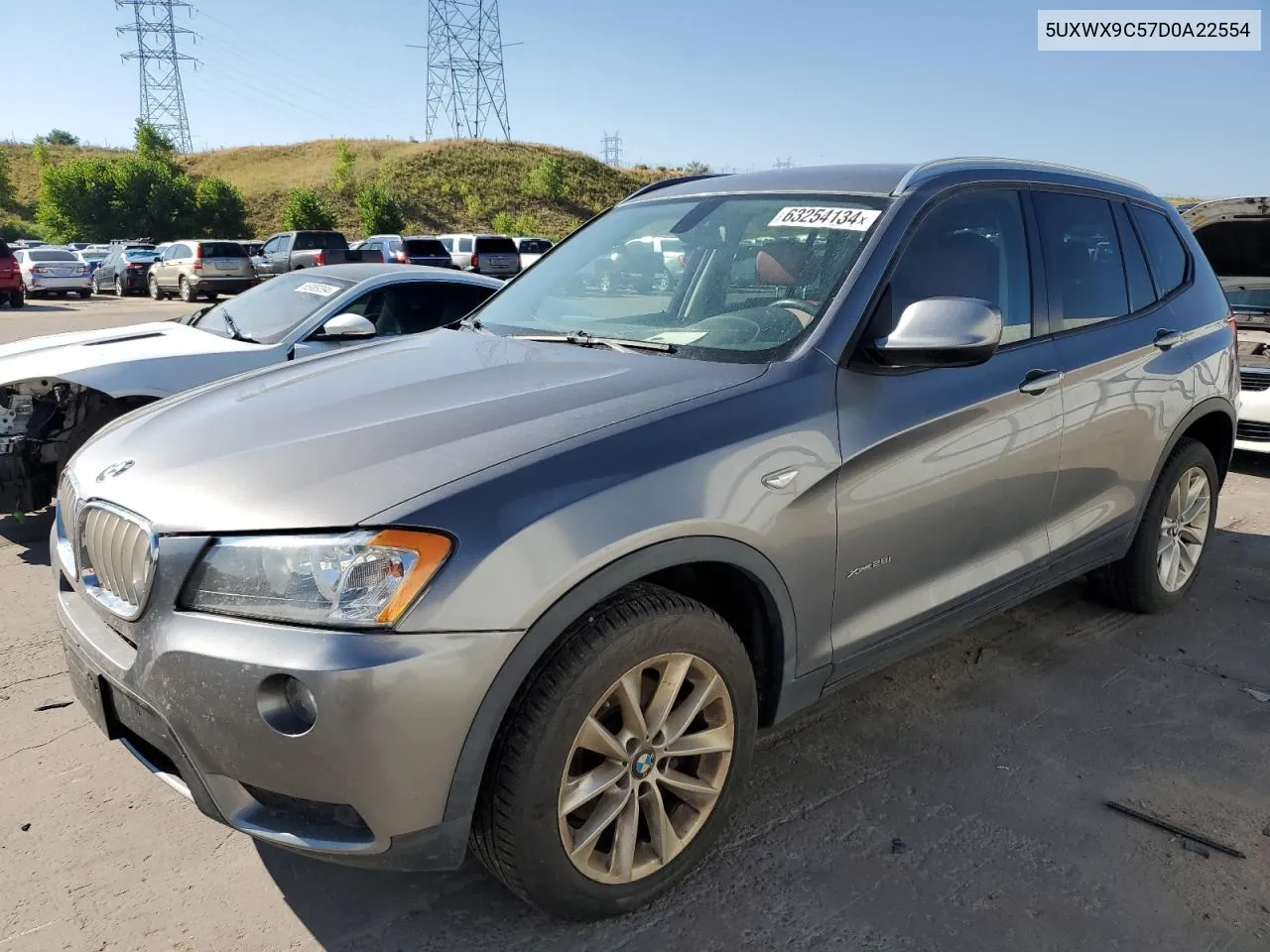 2013 BMW X3 xDrive28I VIN: 5UXWX9C57D0A22554 Lot: 63254134