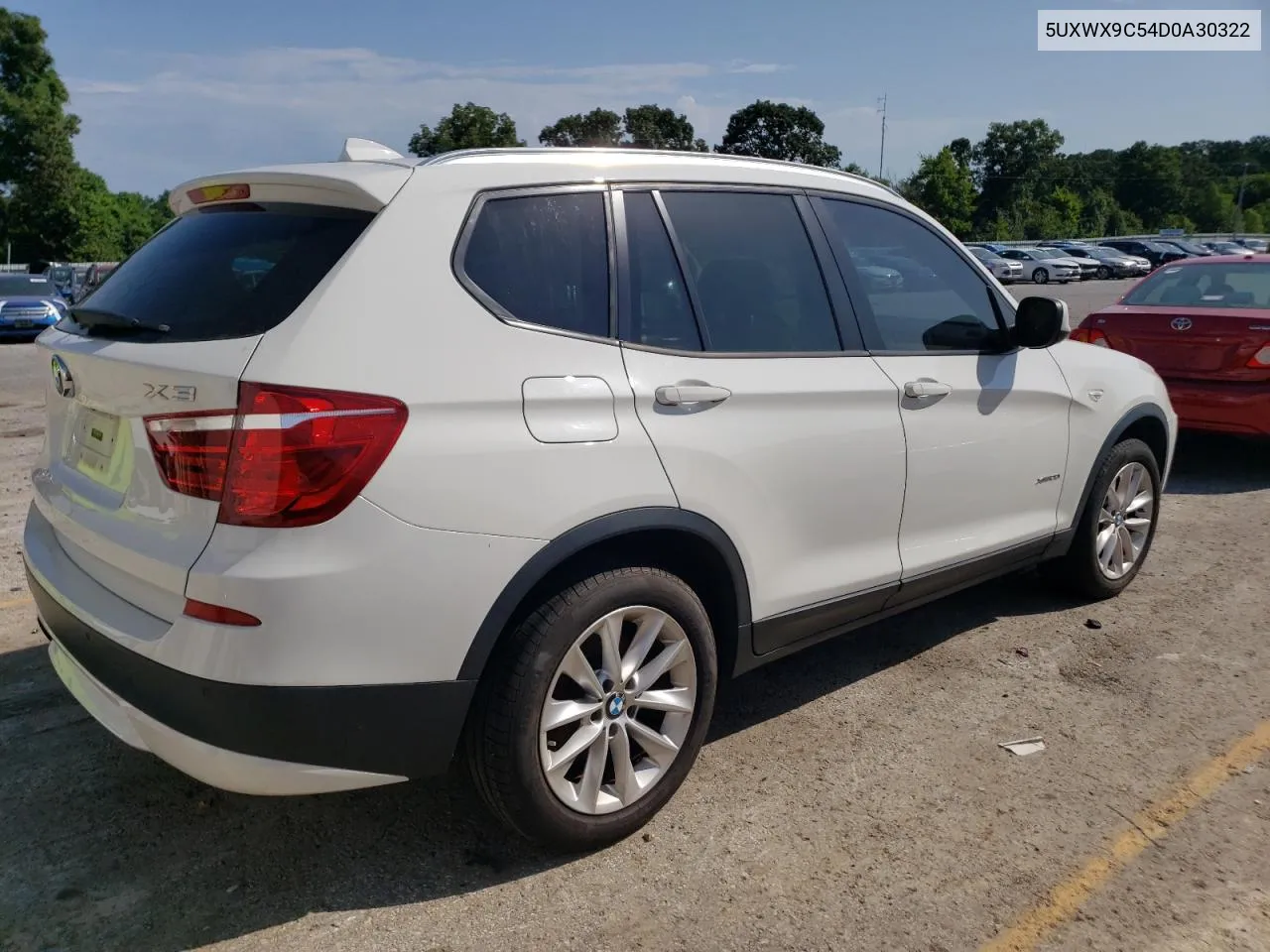 2013 BMW X3 xDrive28I VIN: 5UXWX9C54D0A30322 Lot: 63812344