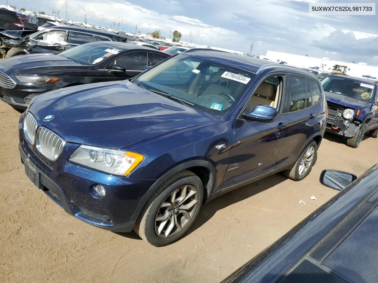 5UXWX7C52DL981733 2013 BMW X3 xDrive35I