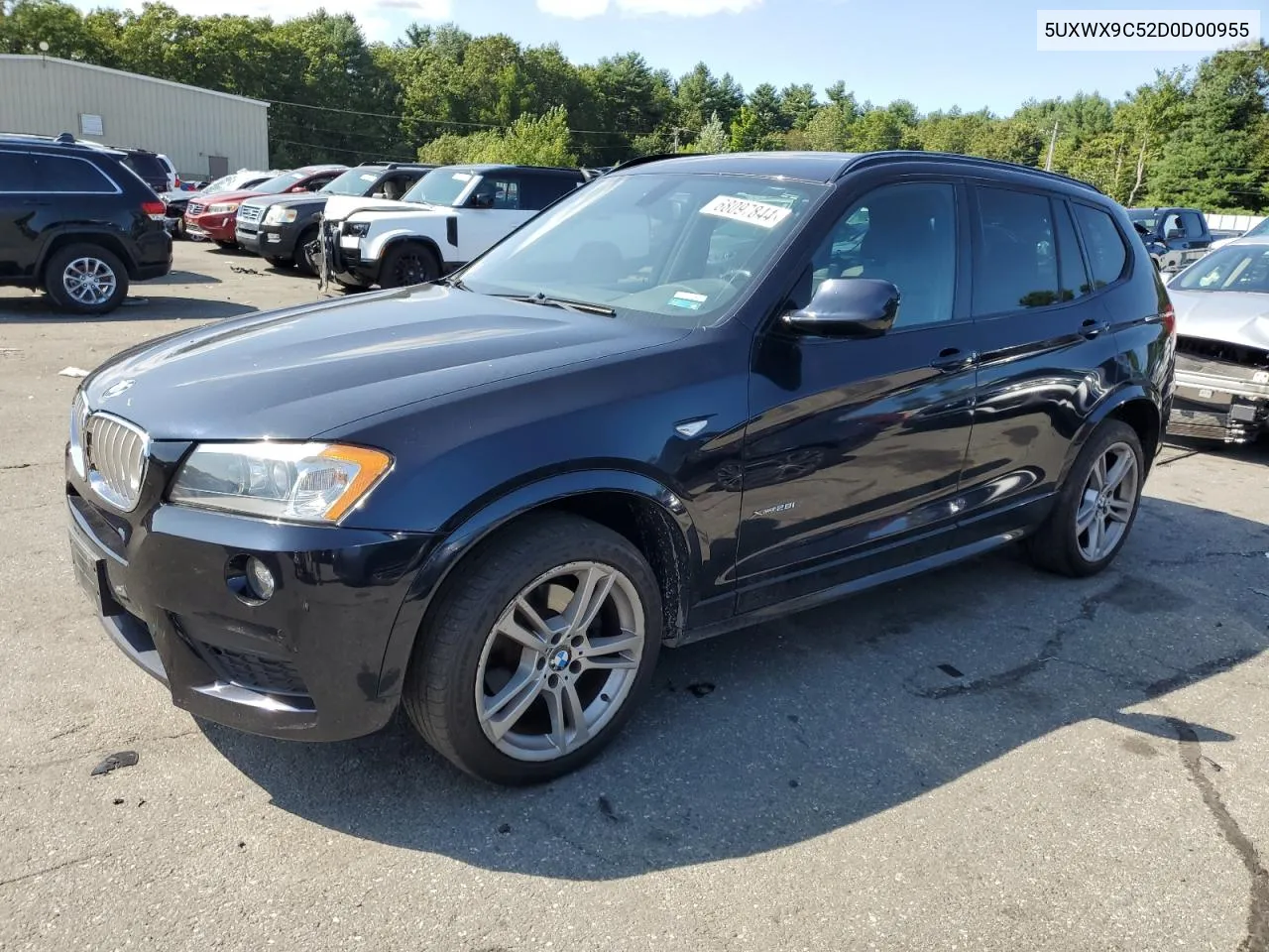 2013 BMW X3 xDrive28I VIN: 5UXWX9C52D0D00955 Lot: 68097844