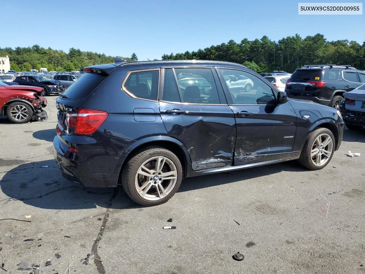 2013 BMW X3 xDrive28I VIN: 5UXWX9C52D0D00955 Lot: 68097844