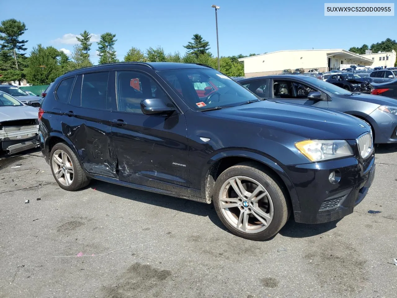 2013 BMW X3 xDrive28I VIN: 5UXWX9C52D0D00955 Lot: 68097844