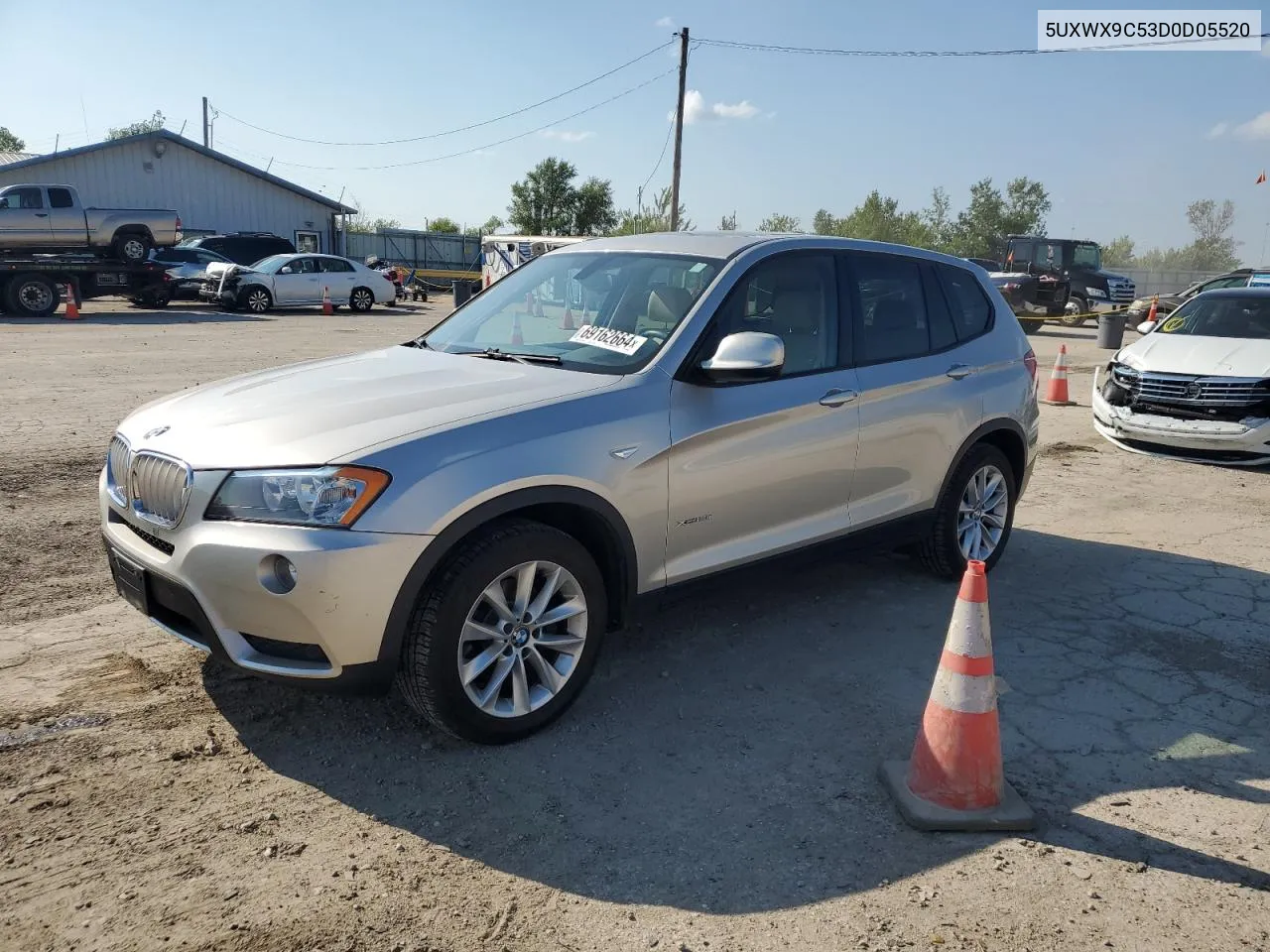 2013 BMW X3 xDrive28I VIN: 5UXWX9C53D0D05520 Lot: 69162664