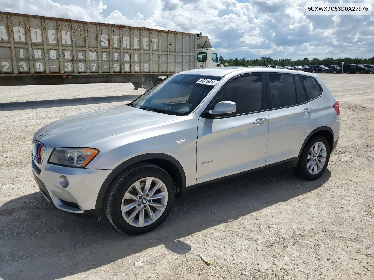 2013 BMW X3 xDrive28I VIN: 5UXWX9C53D0A27976 Lot: 69815414