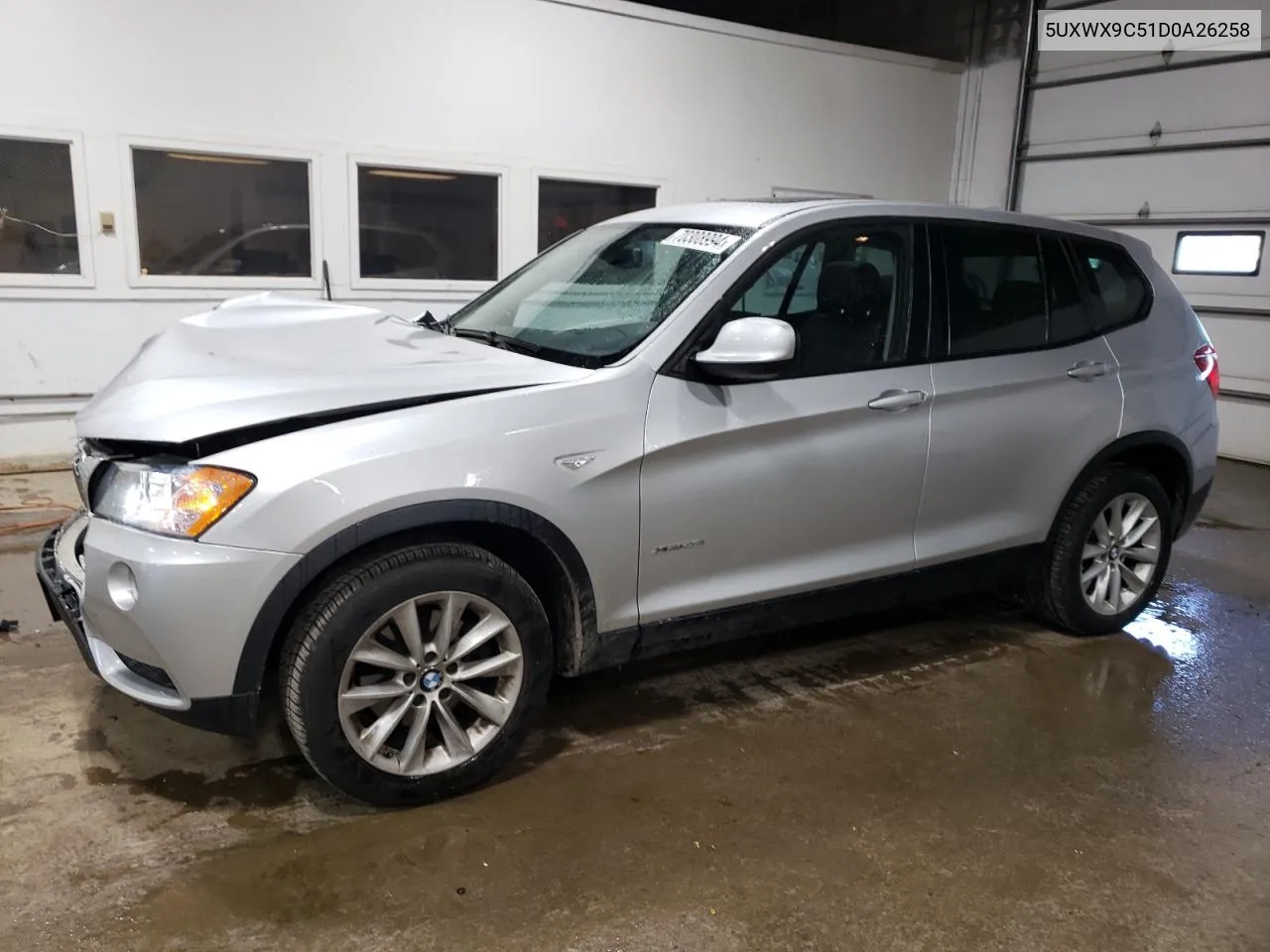 2013 BMW X3 xDrive28I VIN: 5UXWX9C51D0A26258 Lot: 70308994