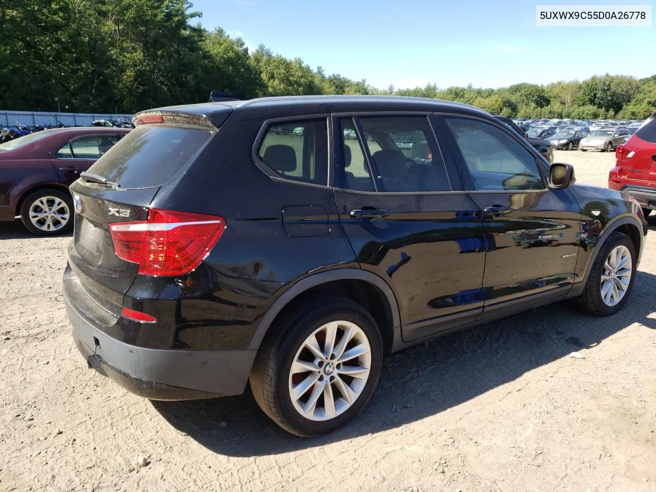 2013 BMW X3 xDrive28I VIN: 5UXWX9C55D0A26778 Lot: 70842054