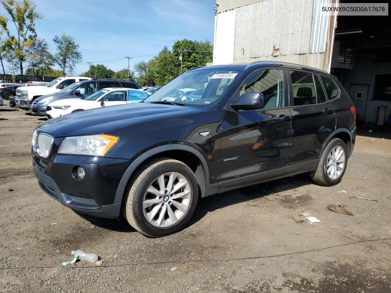 2013 BMW X3 xDrive28I VIN: 5UXWX9C50D0A17678 Lot: 71102234