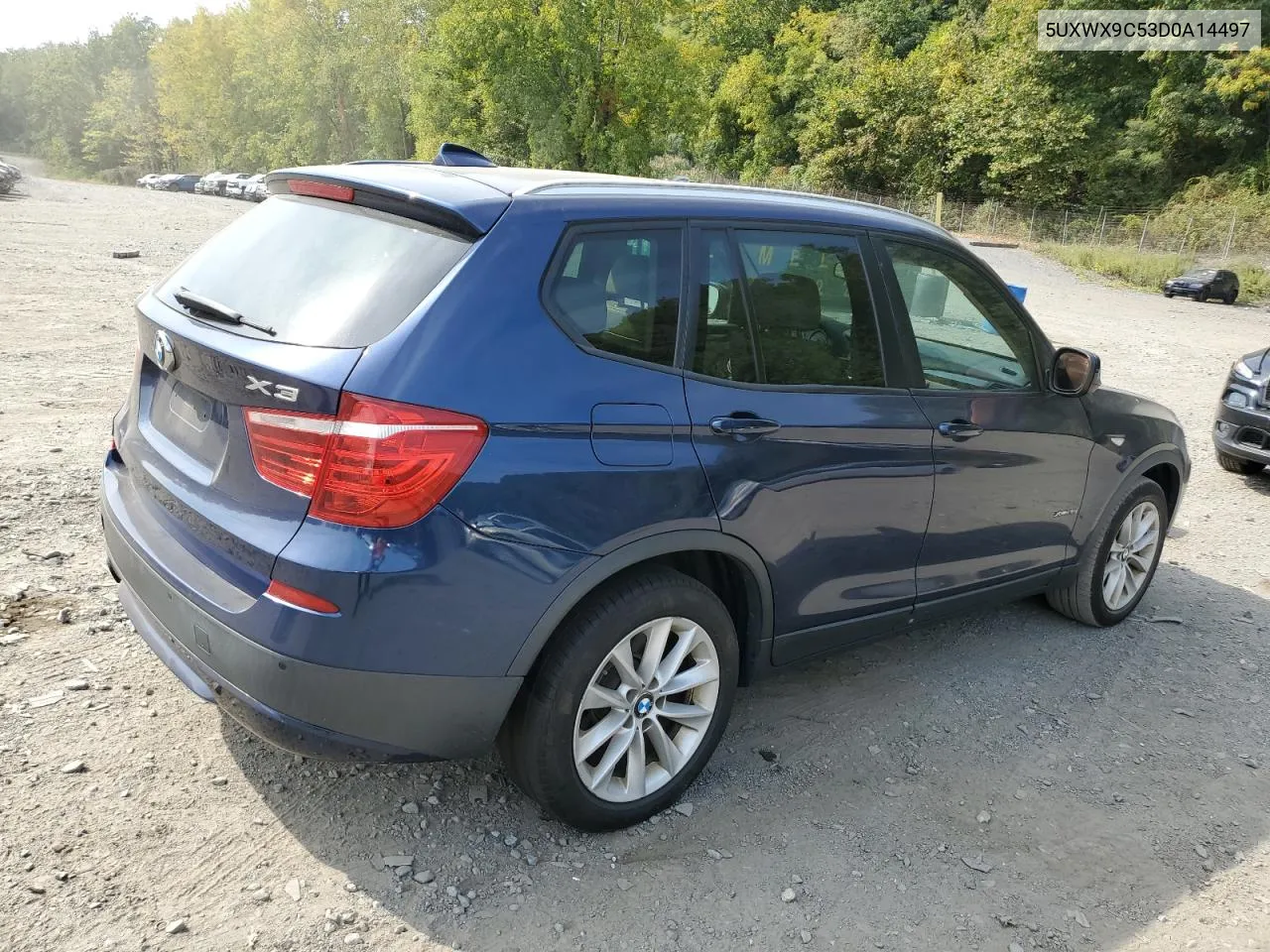 2013 BMW X3 xDrive28I VIN: 5UXWX9C53D0A14497 Lot: 71657674