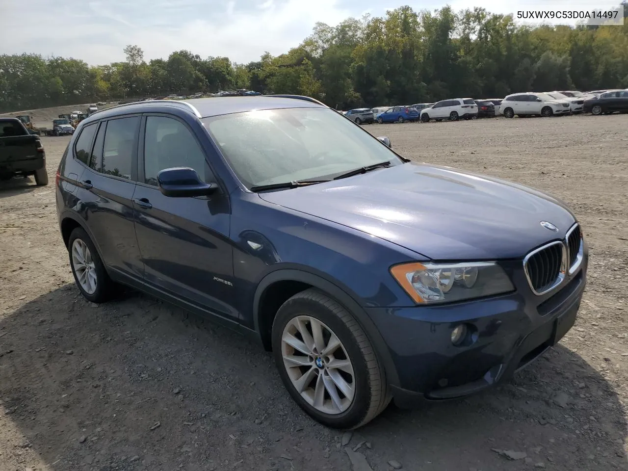 2013 BMW X3 xDrive28I VIN: 5UXWX9C53D0A14497 Lot: 71657674