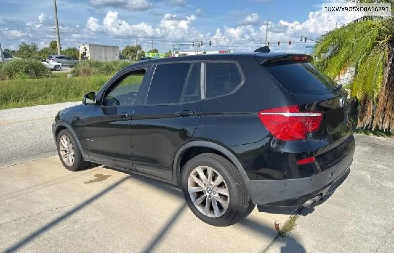 2013 BMW X3 xDrive28I VIN: 5UXWX9C5XD0A16795 Lot: 72263534