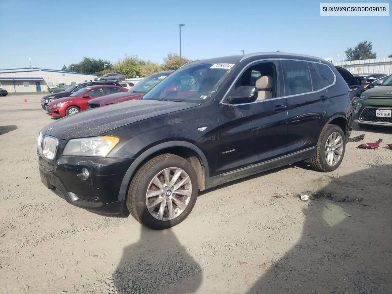 2013 BMW X3 xDrive28I VIN: 5UXWX9C56D0D09058 Lot: 72286004