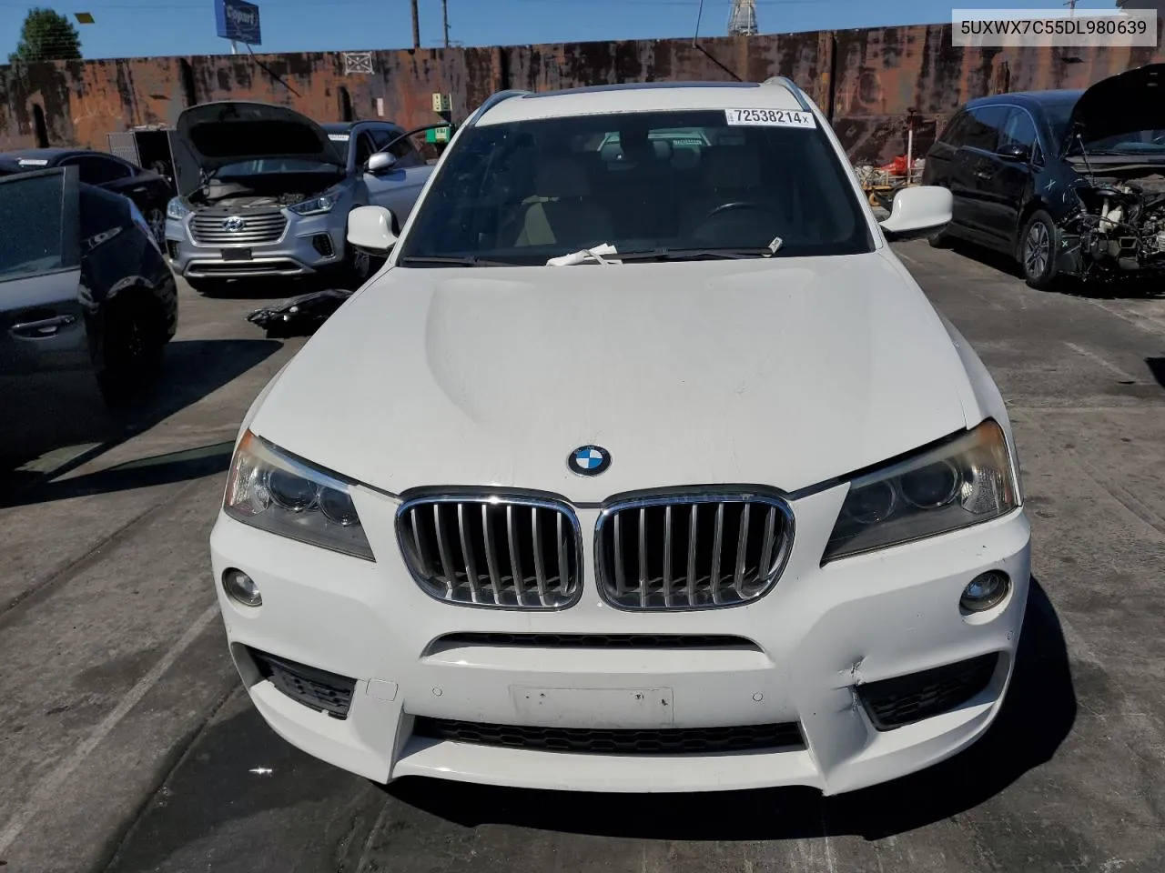 2013 BMW X3 xDrive35I VIN: 5UXWX7C55DL980639 Lot: 72538214