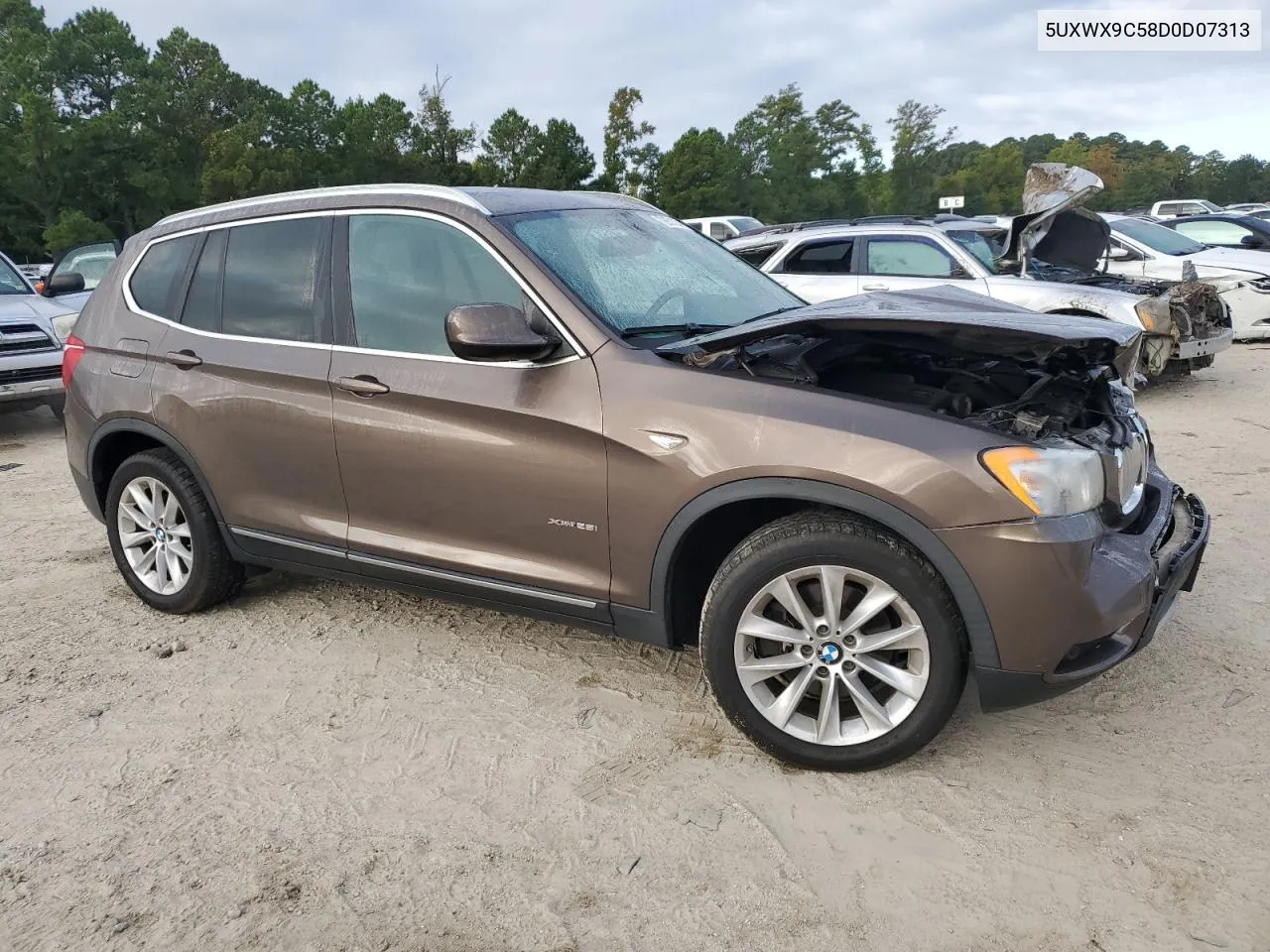 2013 BMW X3 xDrive28I VIN: 5UXWX9C58D0D07313 Lot: 72631304