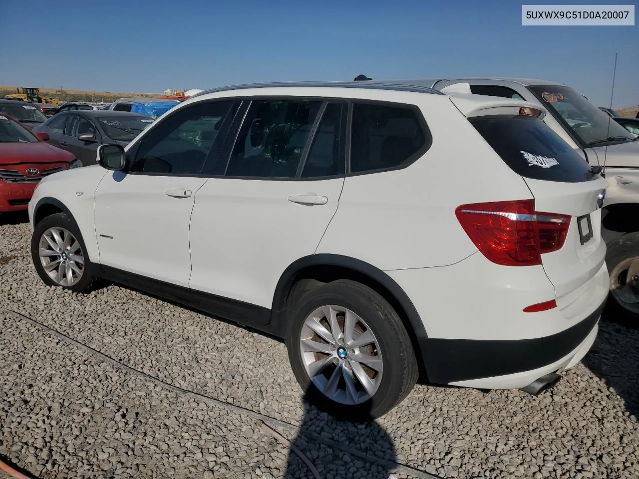 2013 BMW X3 xDrive28I VIN: 5UXWX9C51D0A20007 Lot: 74078584