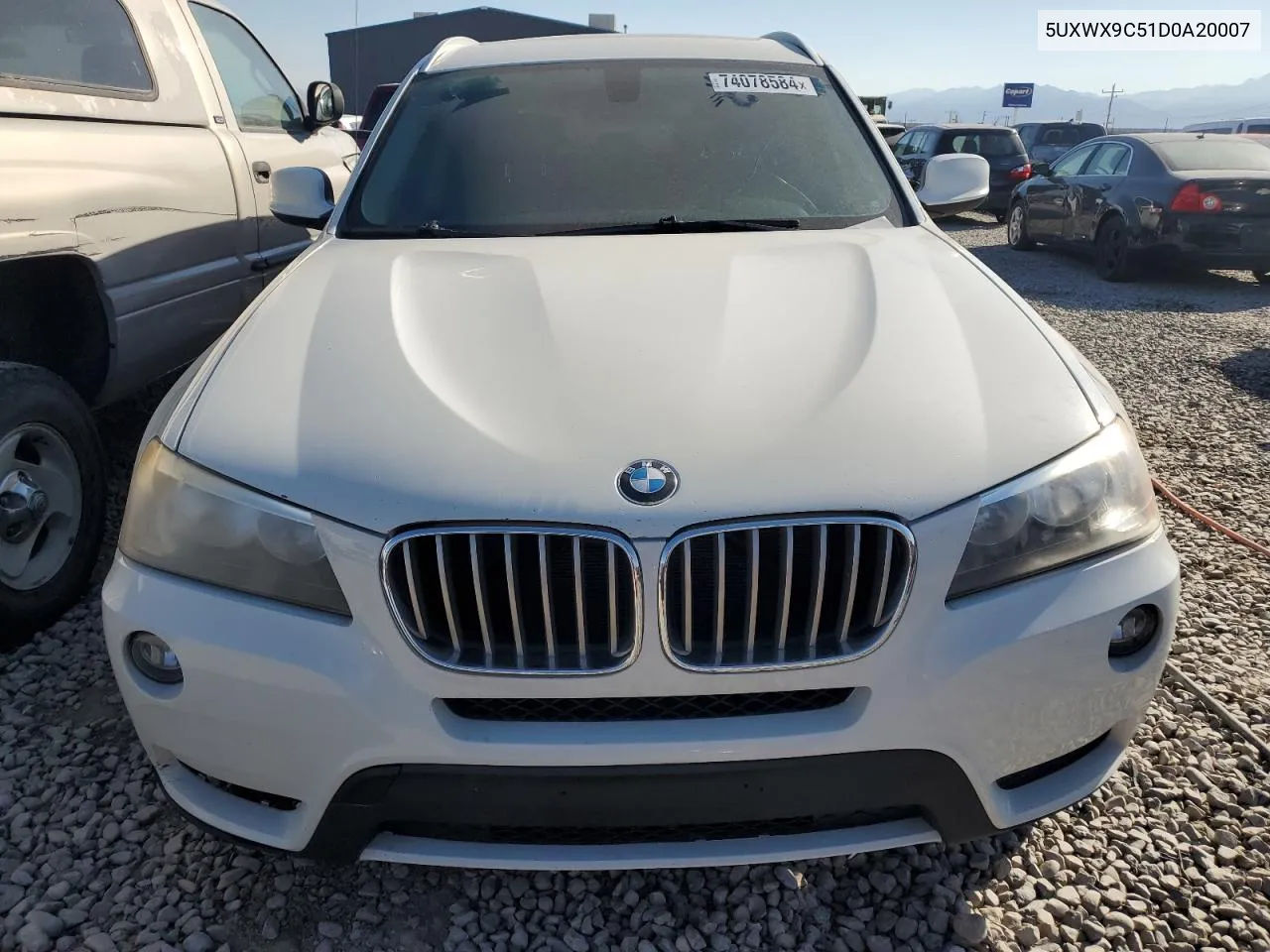 2013 BMW X3 xDrive28I VIN: 5UXWX9C51D0A20007 Lot: 74078584