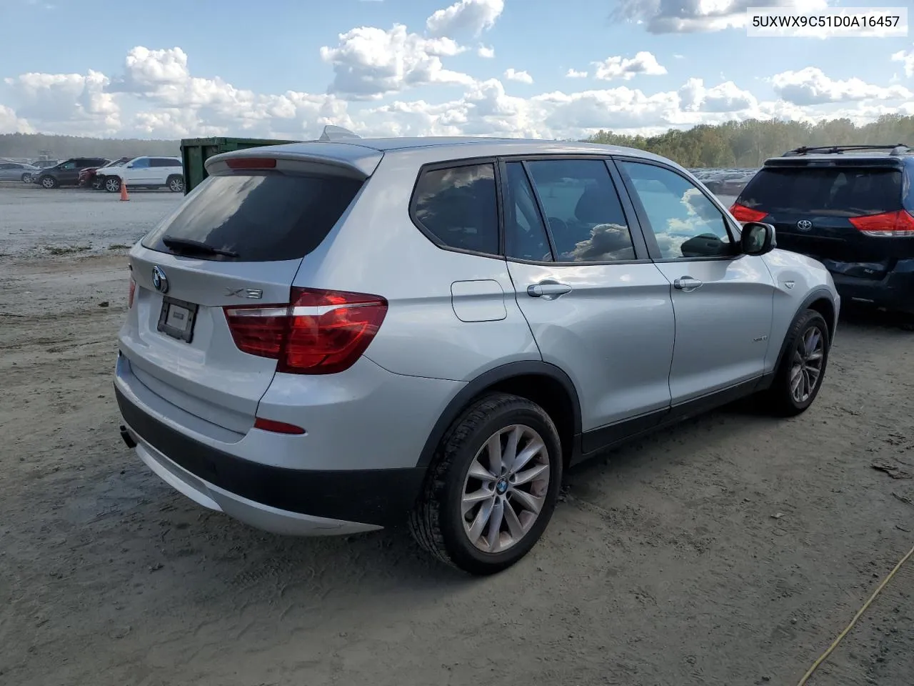 2013 BMW X3 xDrive28I VIN: 5UXWX9C51D0A16457 Lot: 74336744