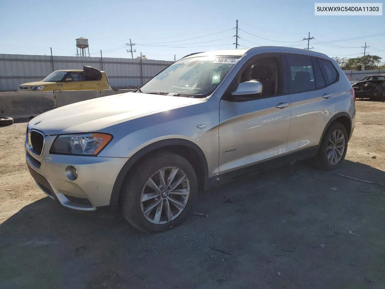 2013 BMW X3 xDrive28I VIN: 5UXWX9C54D0A11303 Lot: 74826774