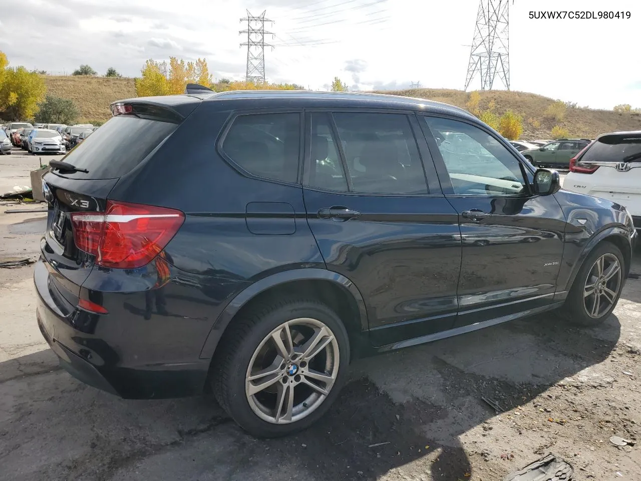 2013 BMW X3 xDrive35I VIN: 5UXWX7C52DL980419 Lot: 75551964