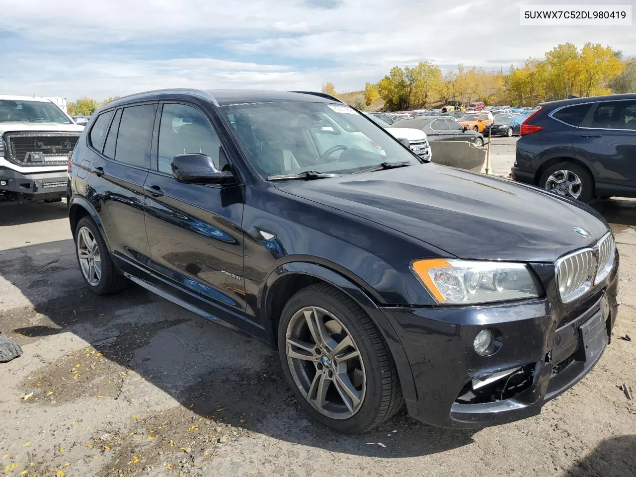 2013 BMW X3 xDrive35I VIN: 5UXWX7C52DL980419 Lot: 75551964