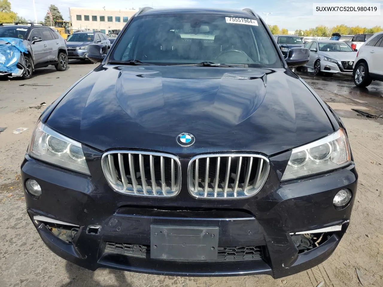 2013 BMW X3 xDrive35I VIN: 5UXWX7C52DL980419 Lot: 75551964