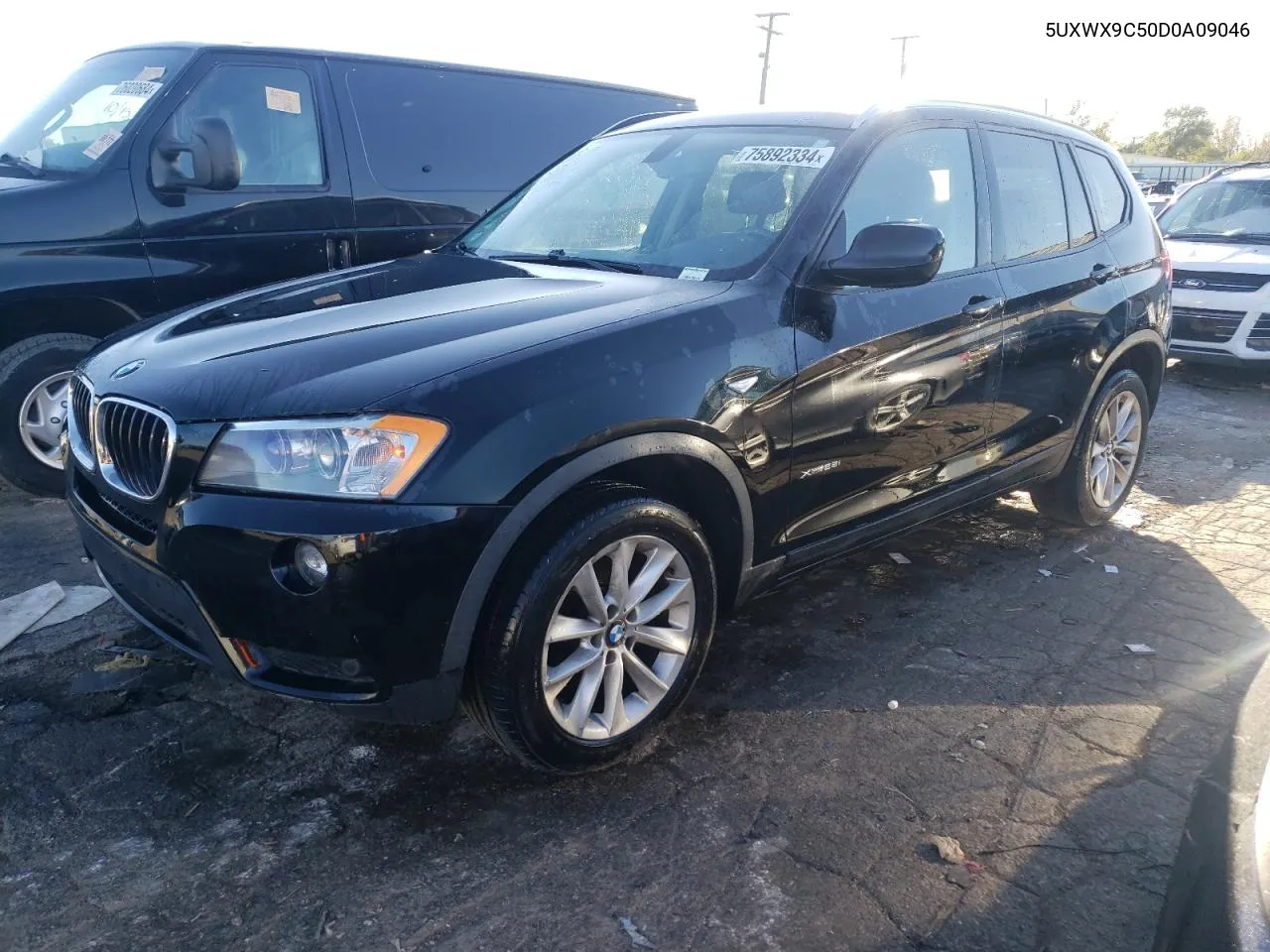 2013 BMW X3 xDrive28I VIN: 5UXWX9C50D0A09046 Lot: 75892334