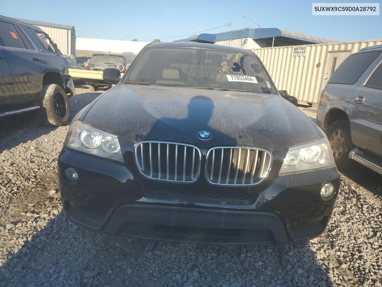 2013 BMW X3 xDrive28I VIN: 5UXWX9C59D0A28792 Lot: 77853464