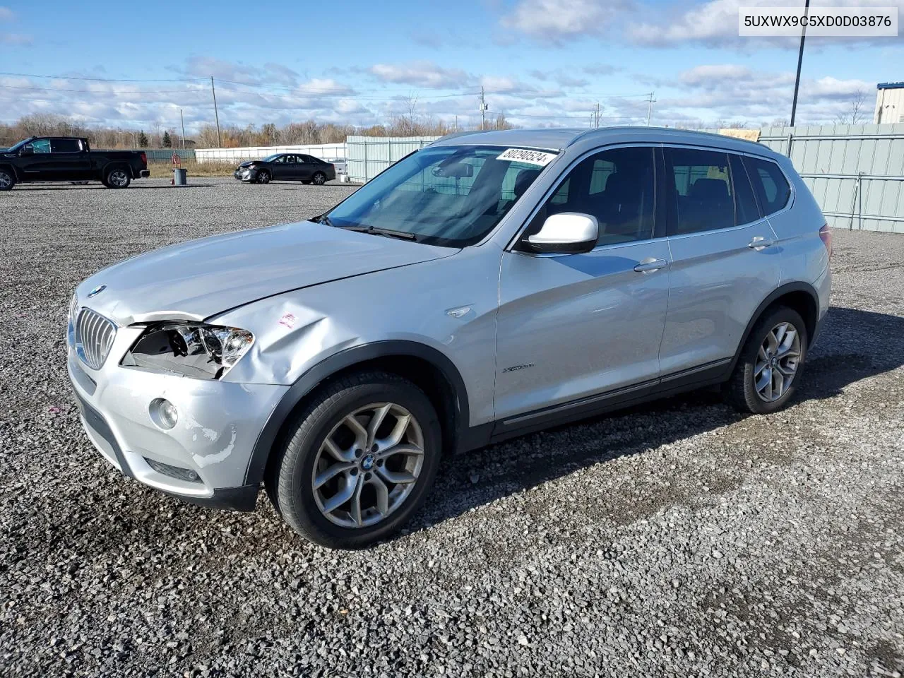 2013 BMW X3 xDrive28I VIN: 5UXWX9C5XD0D03876 Lot: 80290524