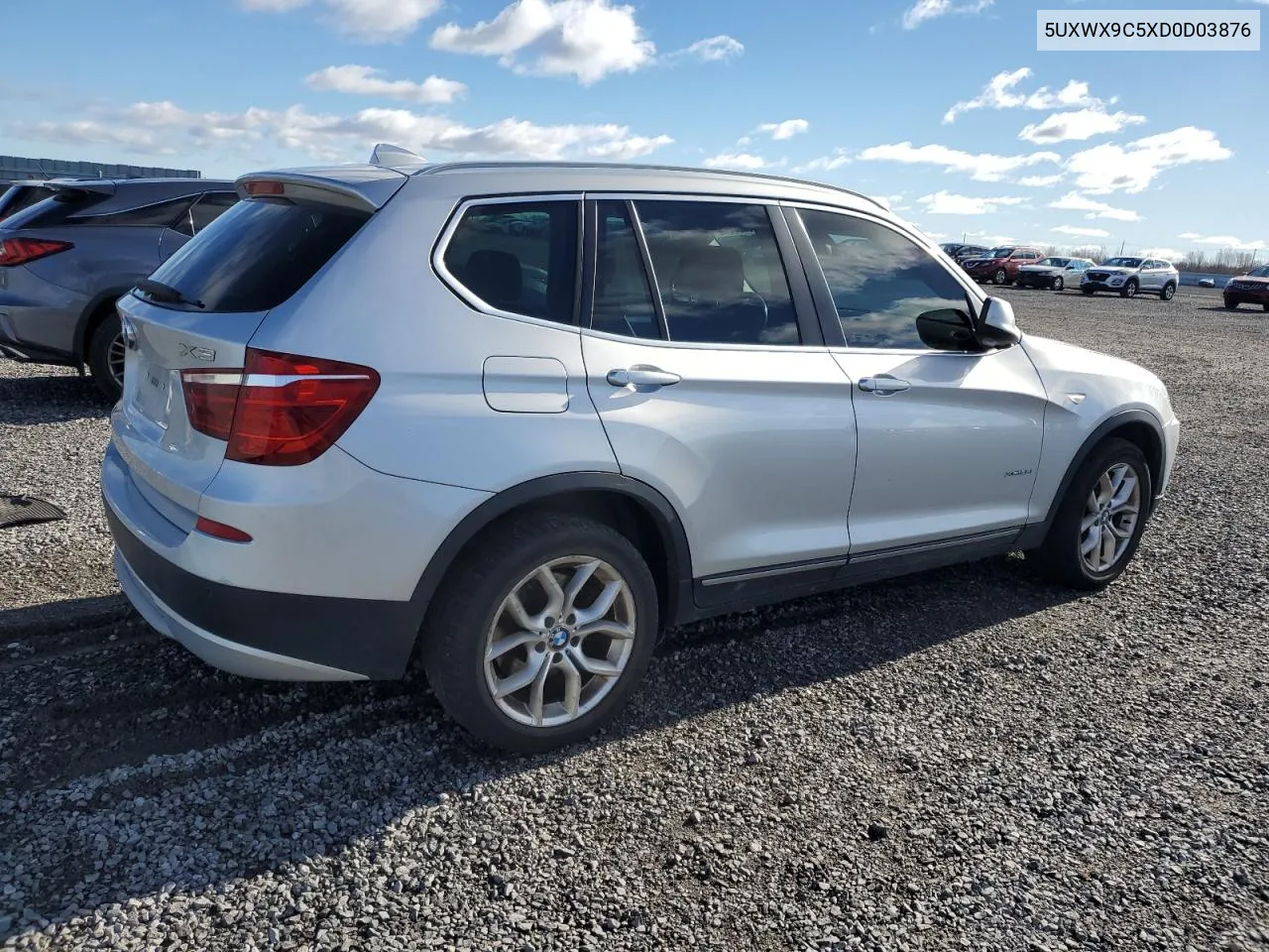 2013 BMW X3 xDrive28I VIN: 5UXWX9C5XD0D03876 Lot: 80290524